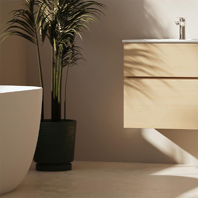 Tvättställsskåp Svedbergs Poem Ram 450 med 2 Lådor