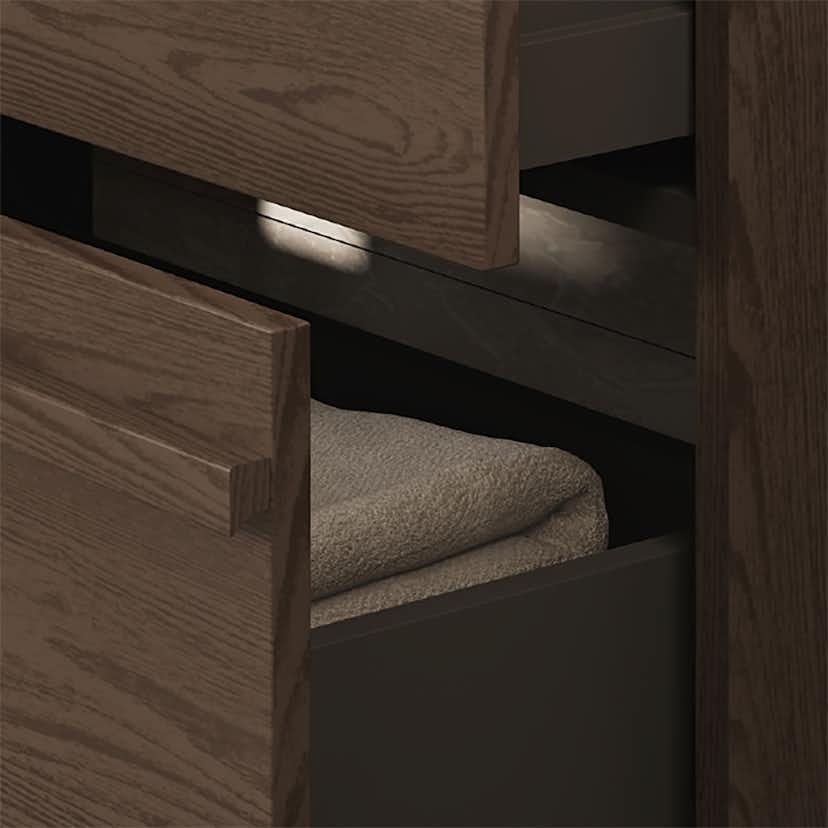 Tvättställsskåp Svedbergs Poem Ram 450 med 2 Lådor