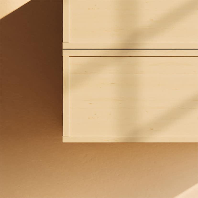 Tvättställsskåp Svedbergs Poem Ram 450 med 2 Lådor