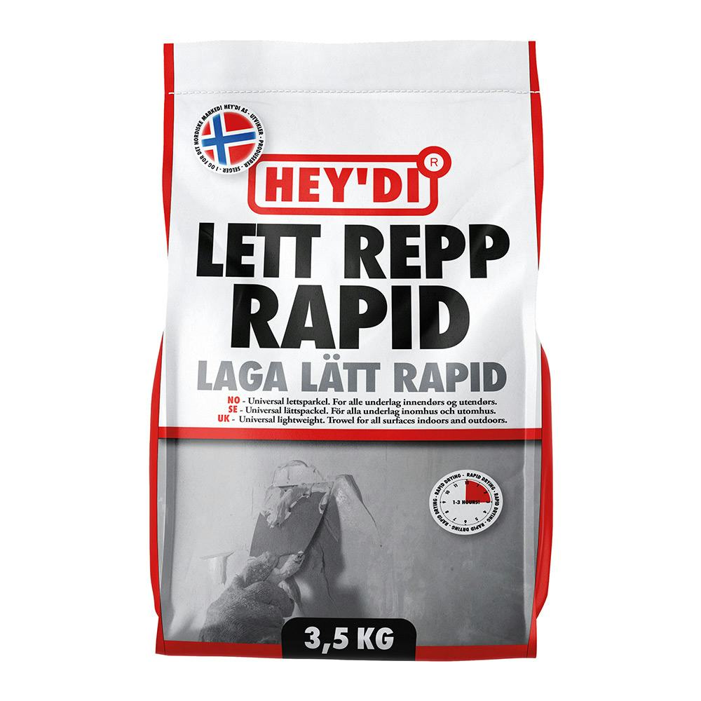 Spackel Heydi Laga Lätt Rapid 3,5 kg