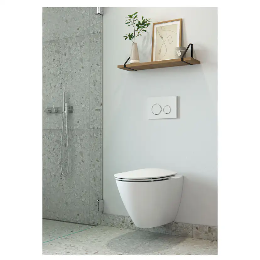 Vägghängd Toalettstol Ifö Spira Art 6245 Rimfree