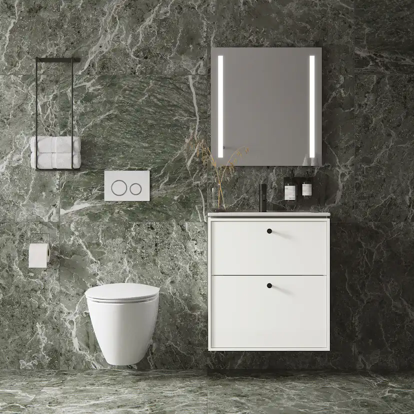 Vägghängd Toalettstol Ifö Spira Art 6245 Rimfree