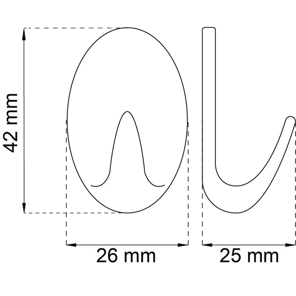 Krok Habo 1041 Vit Självhäftande