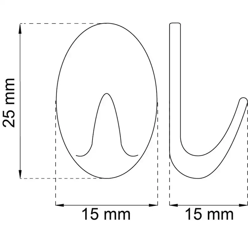 Krok Habo 1045 Vit Självhäftande