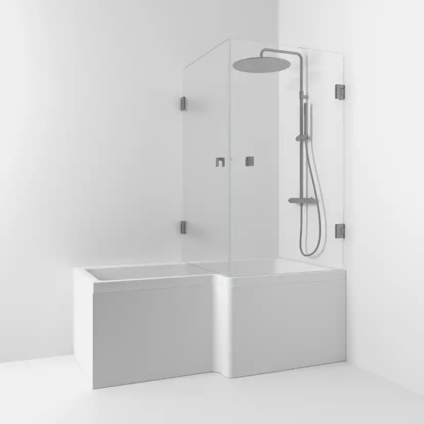 Badkarsvägg Svedbergs 180° Rak Hörn