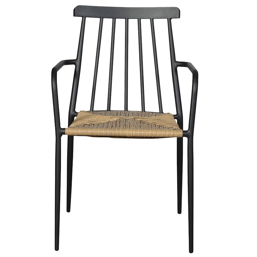 Trädgårdsstol ENVY DESIGN Natur/Svart Utomhus