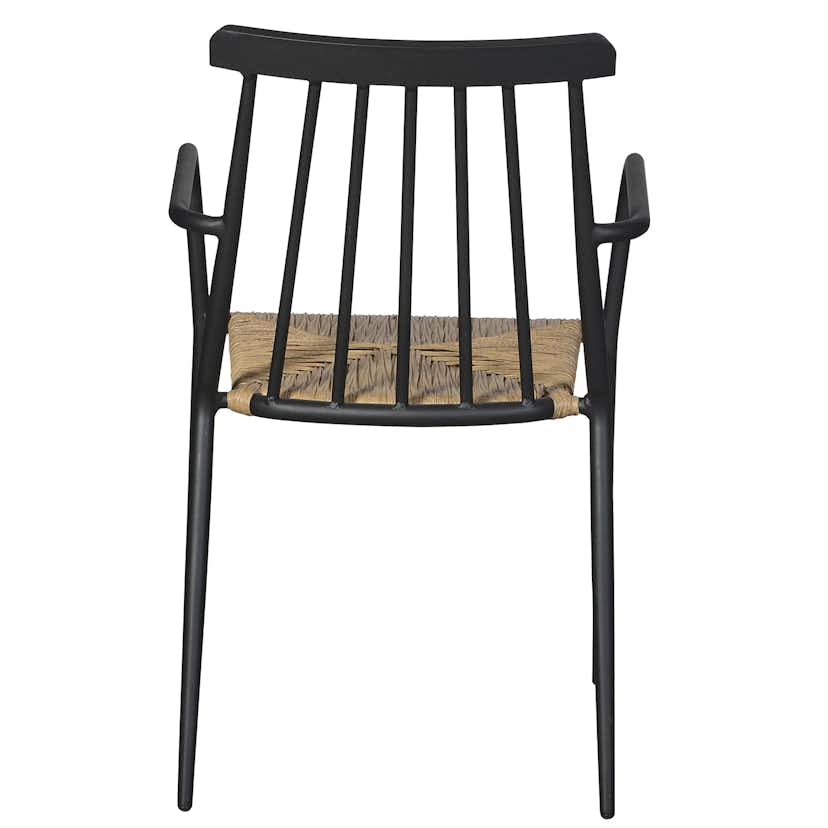 Trädgårdsstol ENVY DESIGN Natur/Svart Utomhus