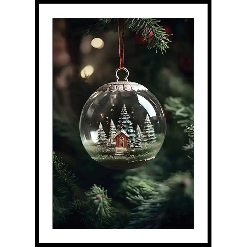 Poster Gallerix Snow Globe In Tree