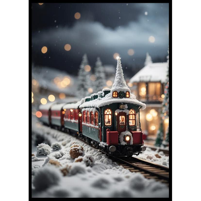 Poster Gallerix Christmas Train