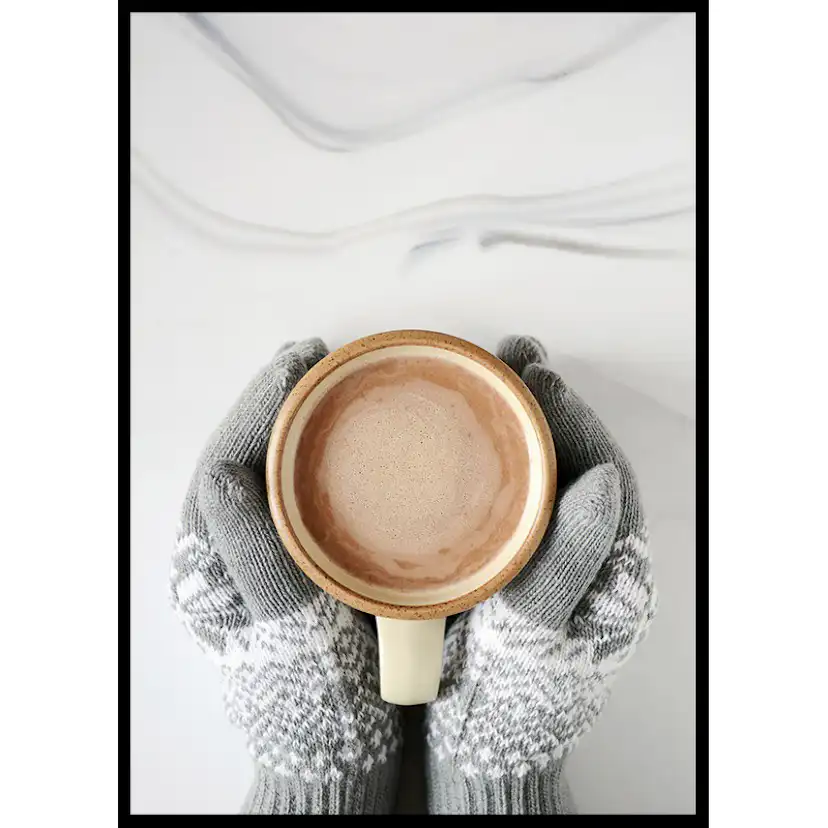 Poster Gallerix Mittens And Hot Chocolate