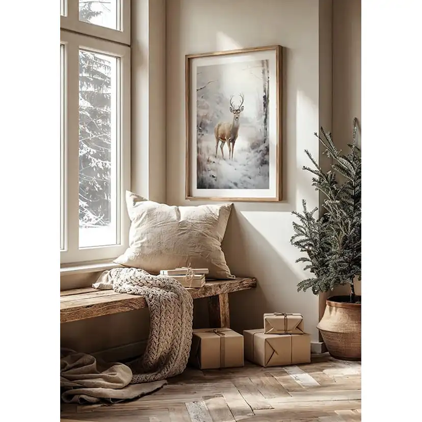 Poster Gallerix Roe Deer In Winter No2