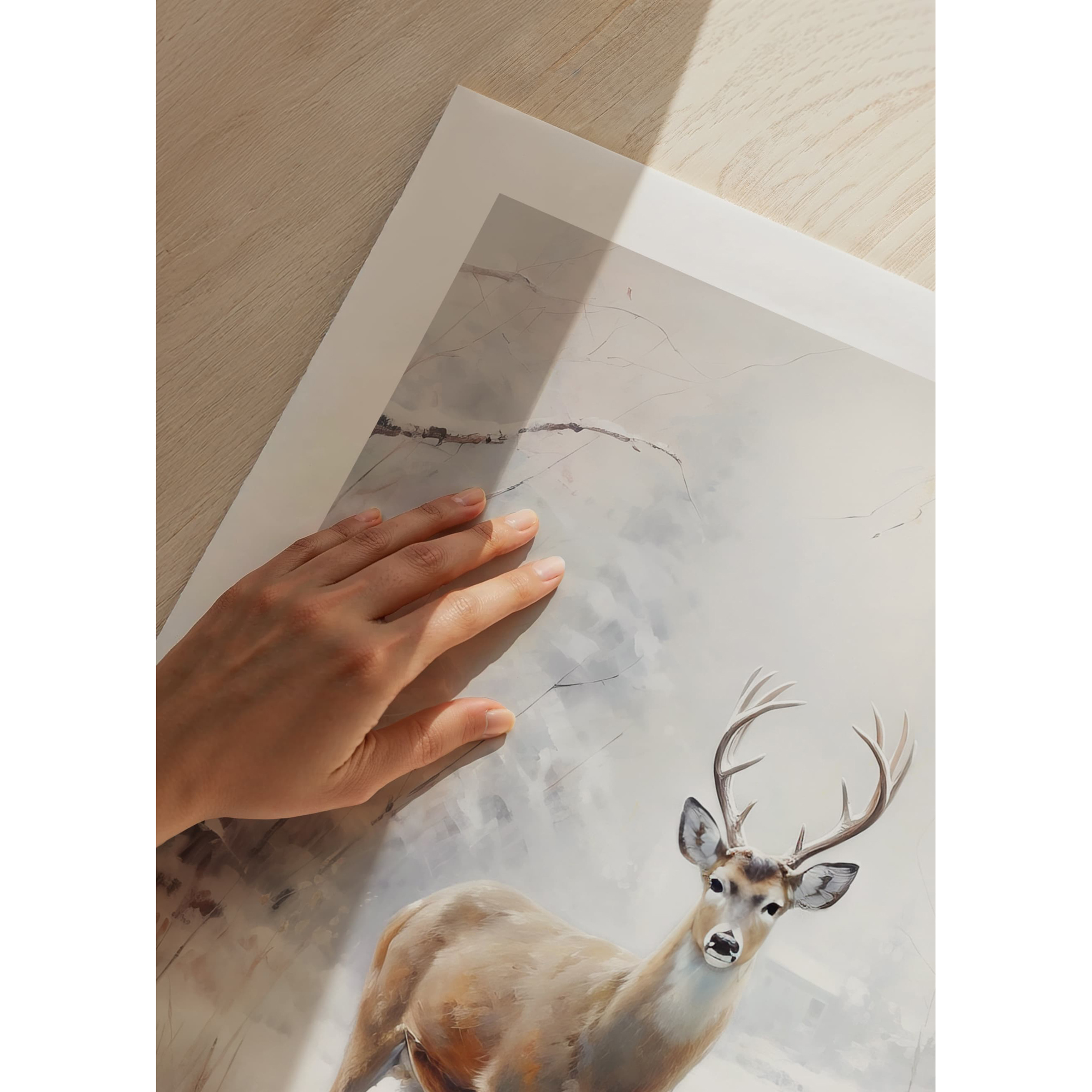 Poster Gallerix Roe Deer In Winter No2