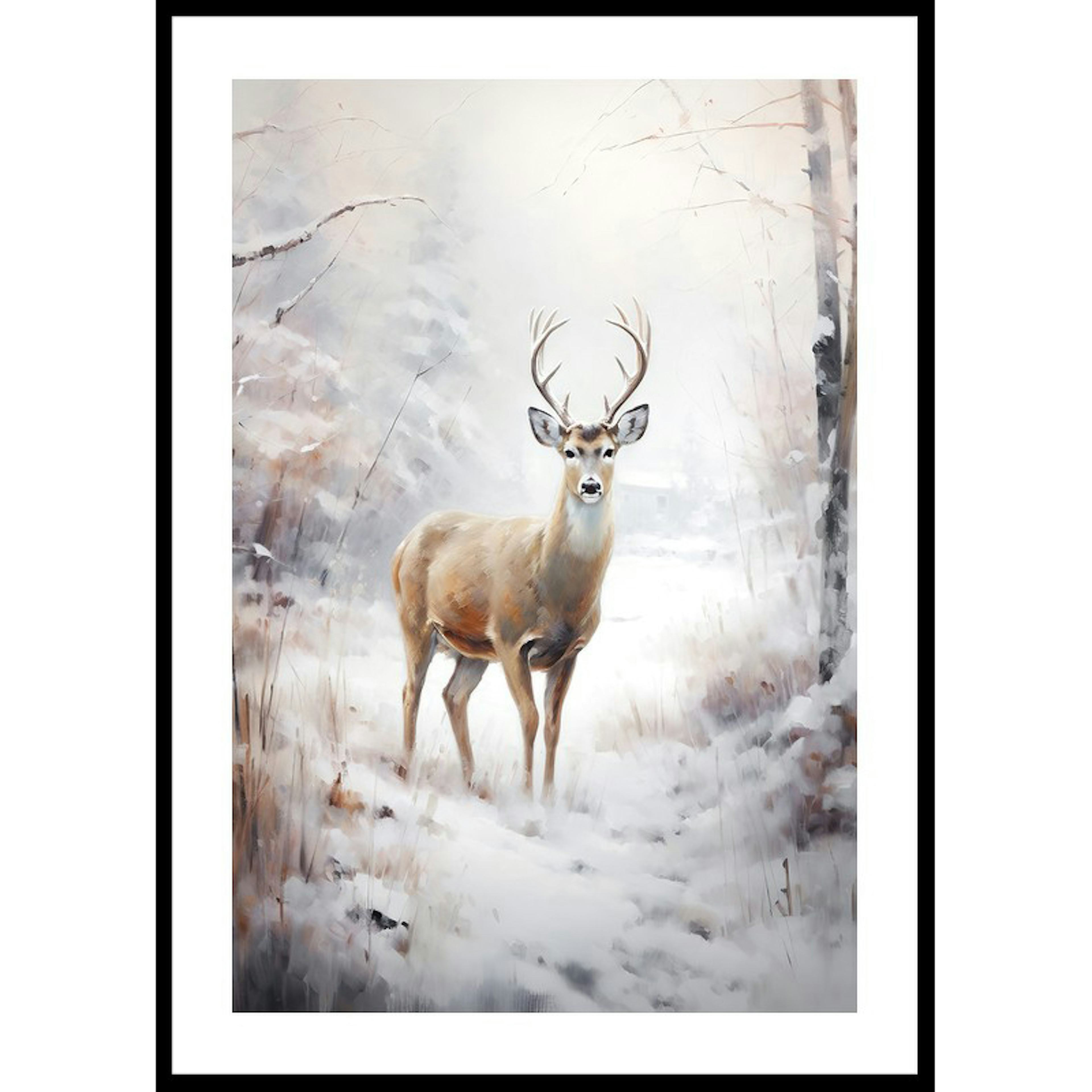 Poster Gallerix Roe Deer In Winter No2