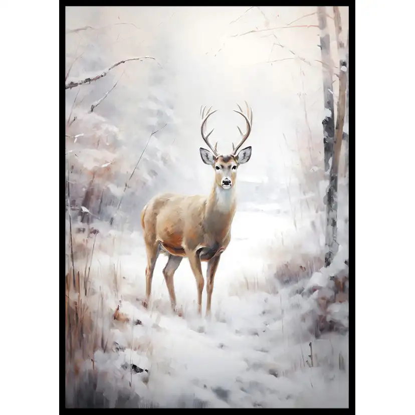 Poster Gallerix Roe Deer In Winter No2