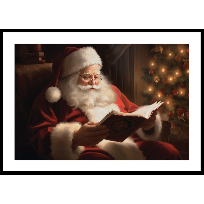 Poster Gallerix Santa Claus Reading No2