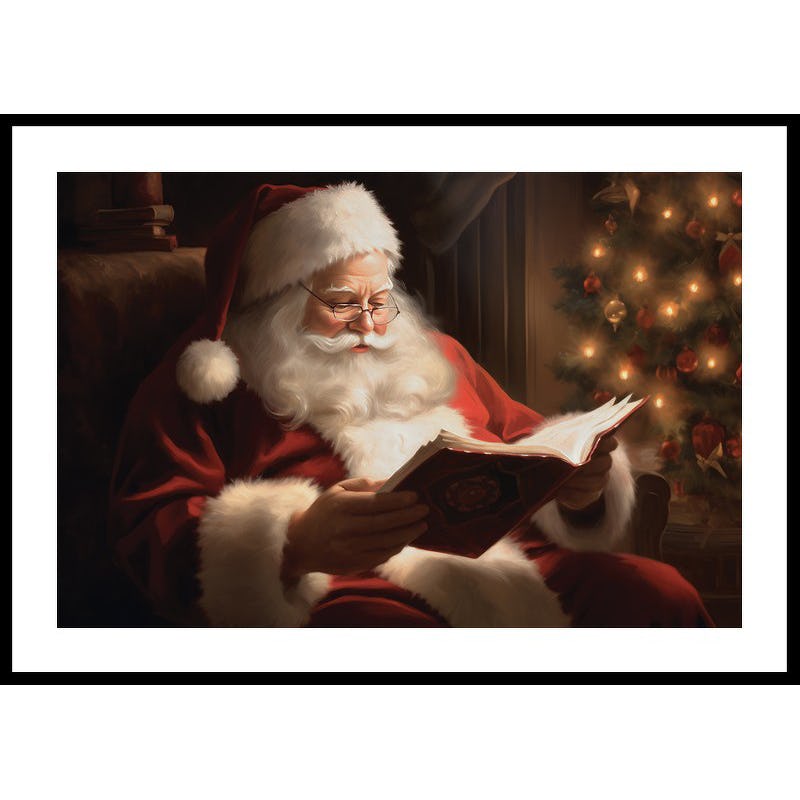 Poster Gallerix Santa Claus Reading No2
