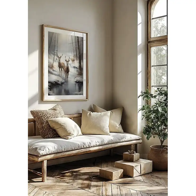 Poster Gallerix Roe Deer In Winter No1