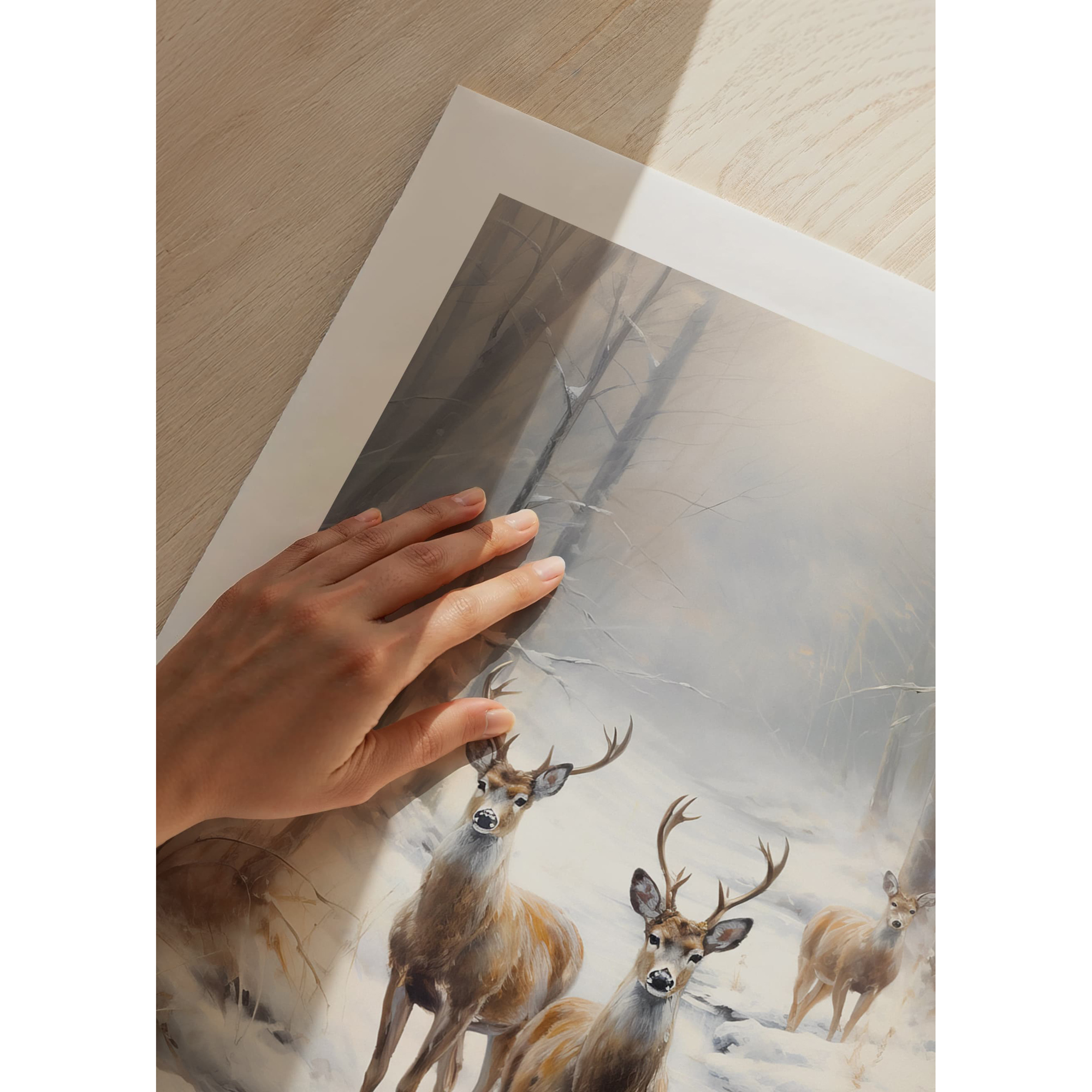 Poster Gallerix Roe Deer In Winter No1