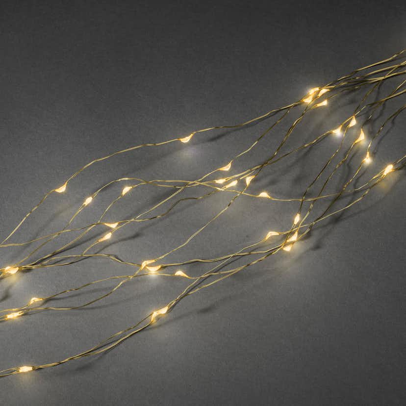 Ljusslinga Gnosjö Konstsmide Droppe Amber LED