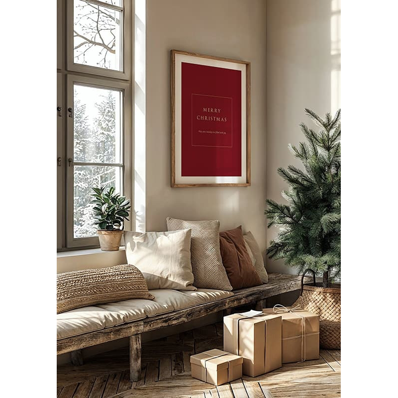 Poster Gallerix Merry Christmas Joy R&W