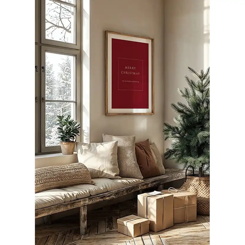 Poster Gallerix Merry Christmas Joy R&W