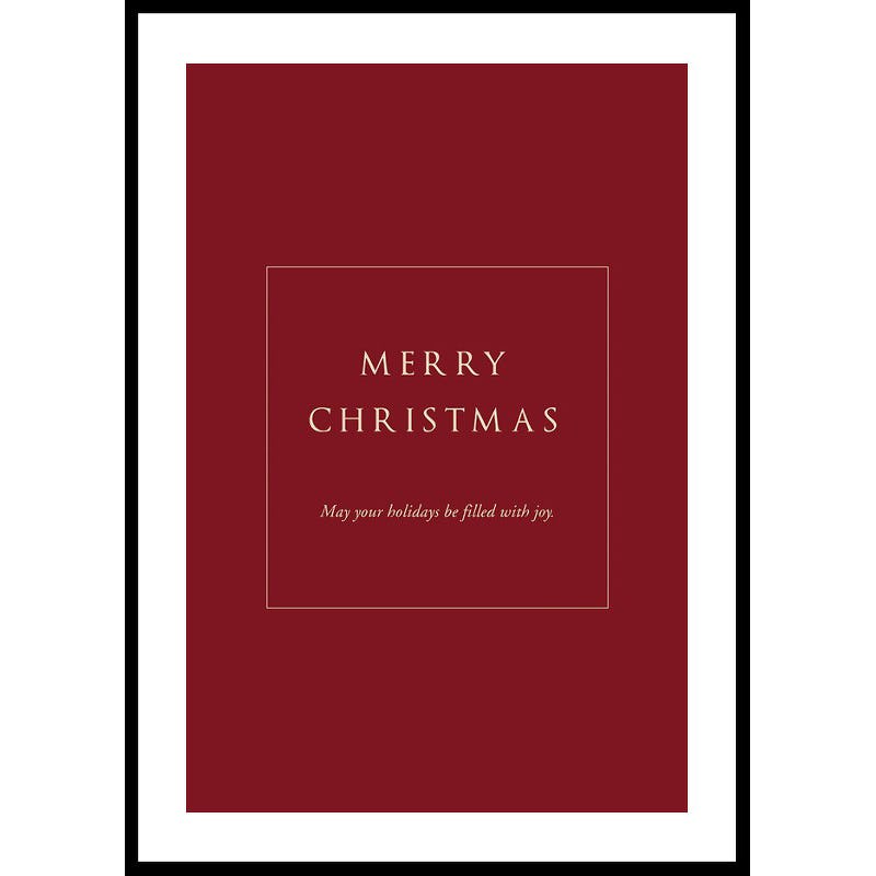 Poster Gallerix Merry Christmas Joy R&W