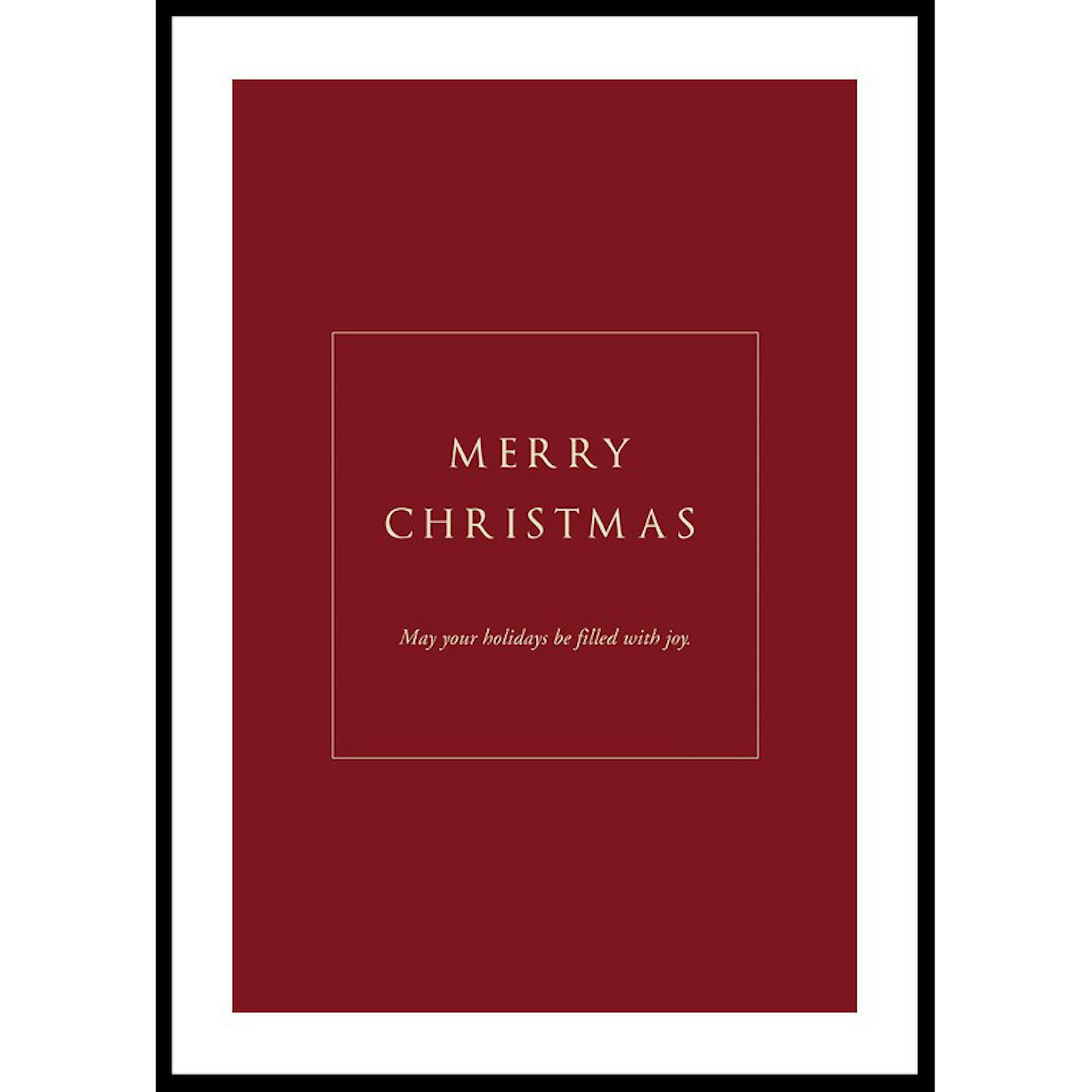 Poster Gallerix Merry Christmas Joy R&W