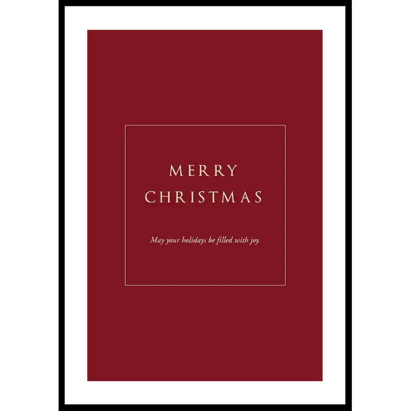 Poster Gallerix Merry Christmas Joy R&W