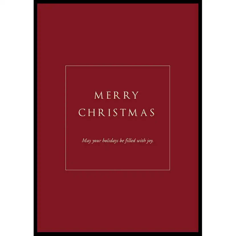 Poster Gallerix Merry Christmas Joy R&W