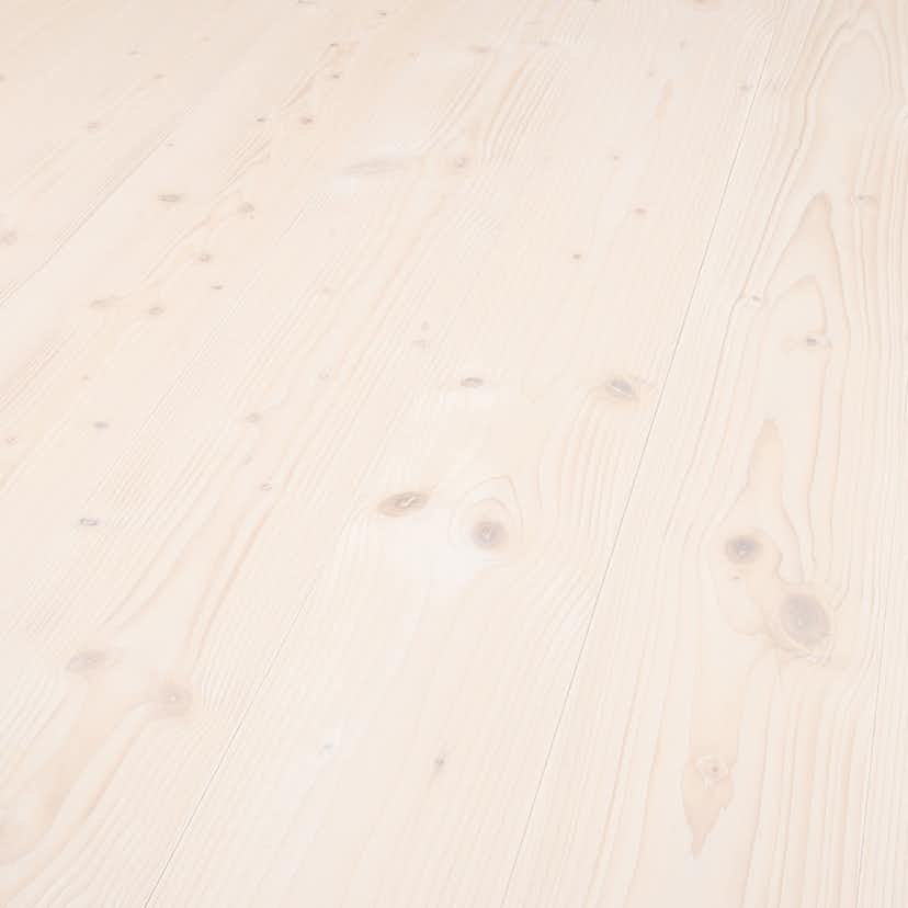 Massivt Trägolv DalaFloda SoftSpruce Pearl, Vittonat 1-Stavs Grangolv