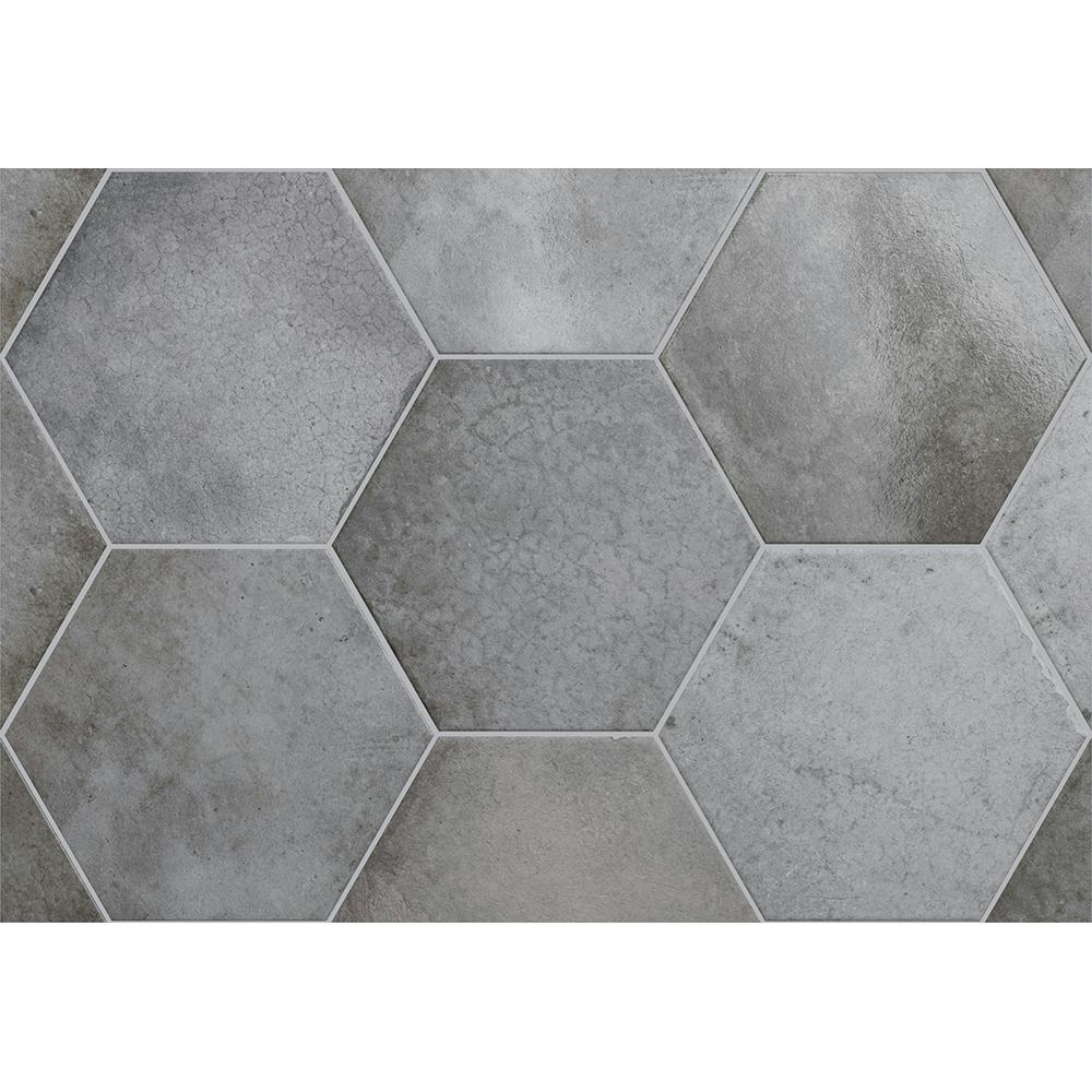 Klinker Lhådös Story grey shadow hexagon 17,5x20 cm