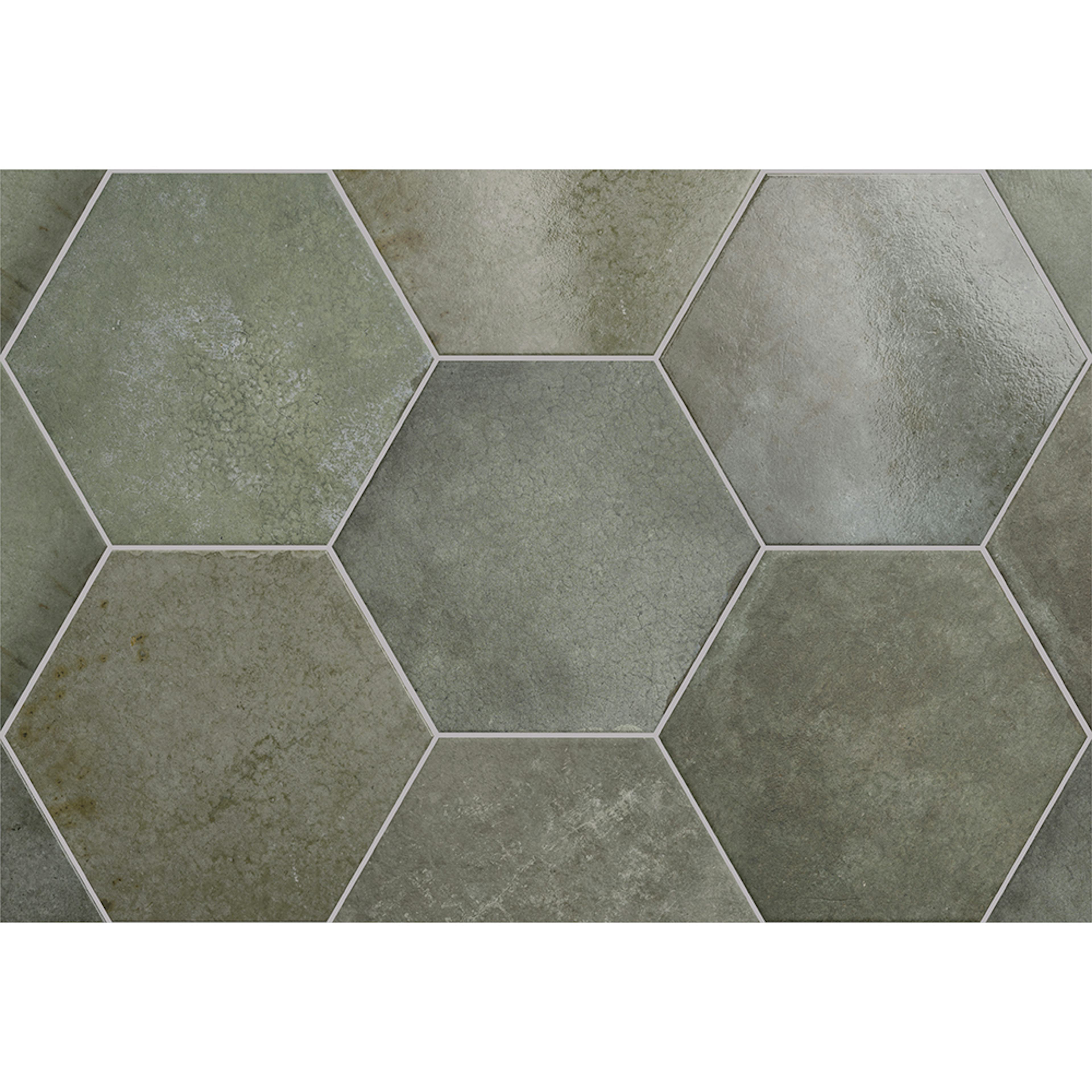 Klinker Lhådös Story jungle hexagon 17,5x20 cm