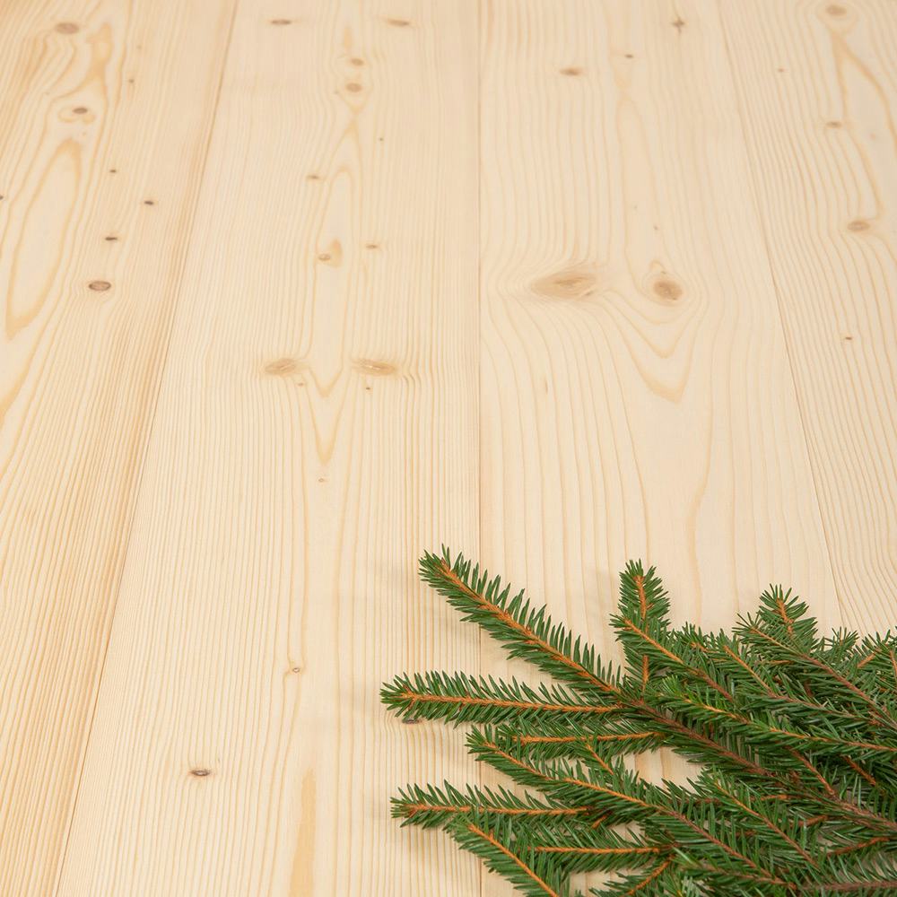 Massivt Trägolv DalaFloda HardSpruce Borstat 1-Stavs Grangolv