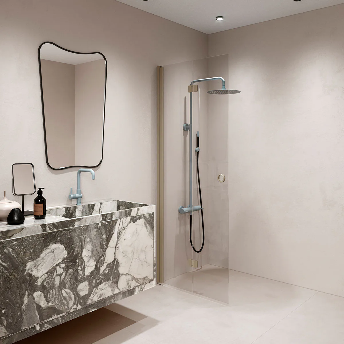 Duschdörr Hietakari Forma 303 Vikbar