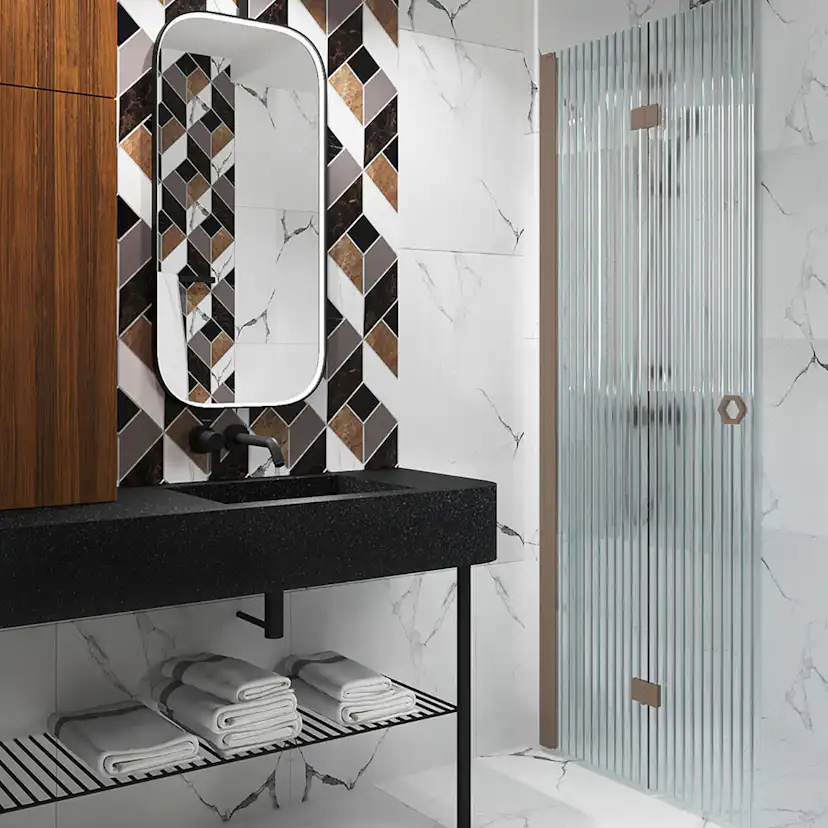 Duschdörr Hietakari Forma 303 Vikbar