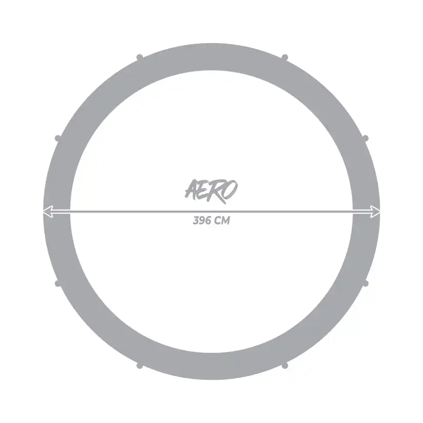 Studsmatta React Aero med Skyddsnät 3,96 m