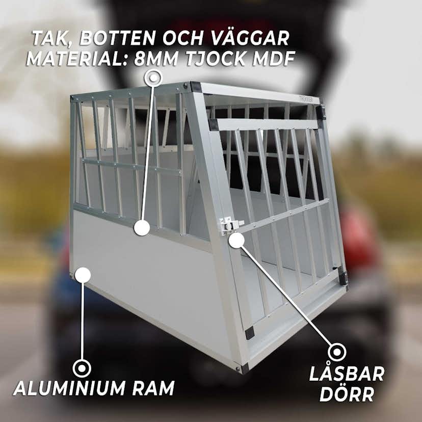 Hundbur Trekker M 65x90x69,5 cm