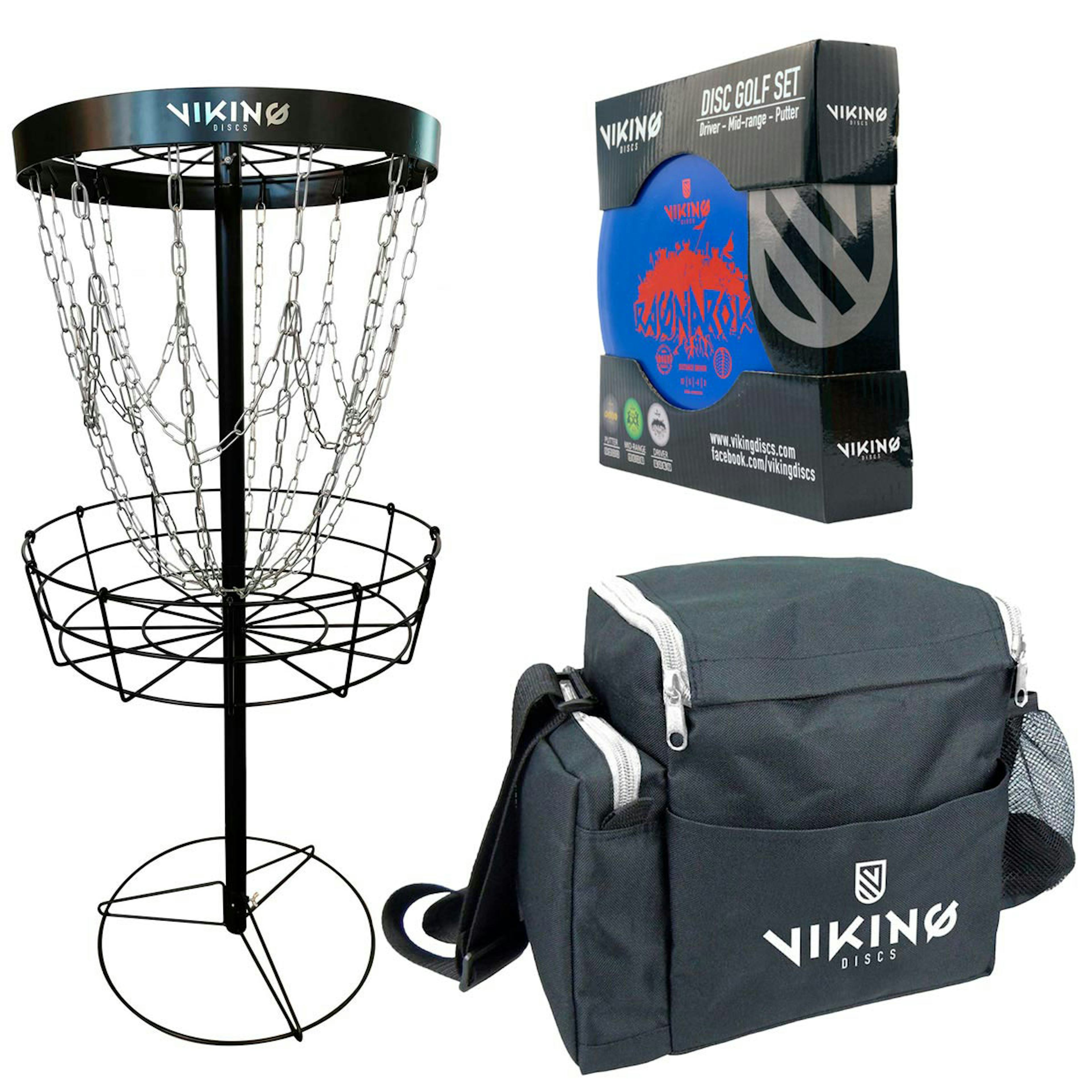 Sportutrustning Viking Discs Discover Frisbeegolfset med Korg