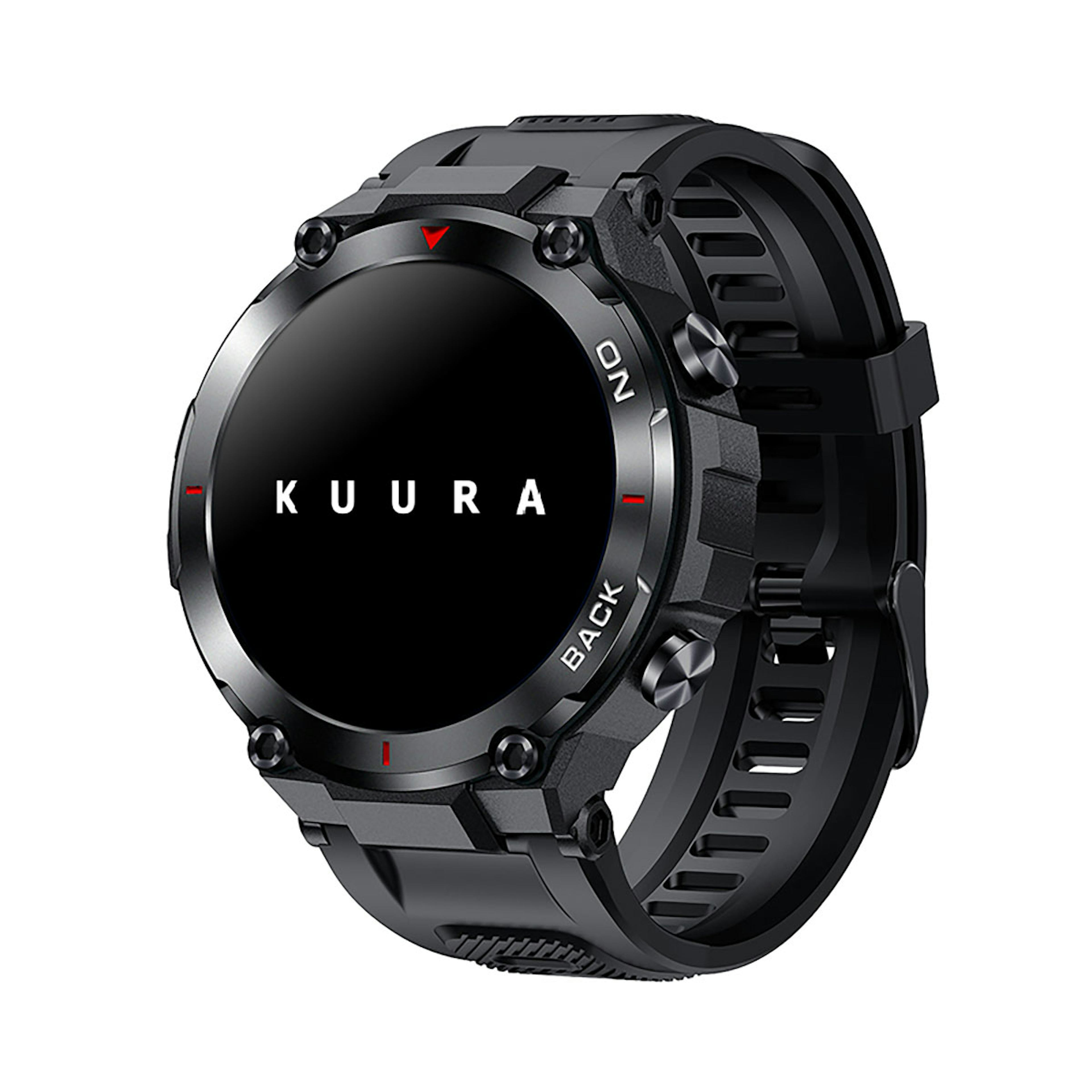 Smartwatch Kuura Sport S5 GPS V3 Svart Löparklocka med Pulsmätare