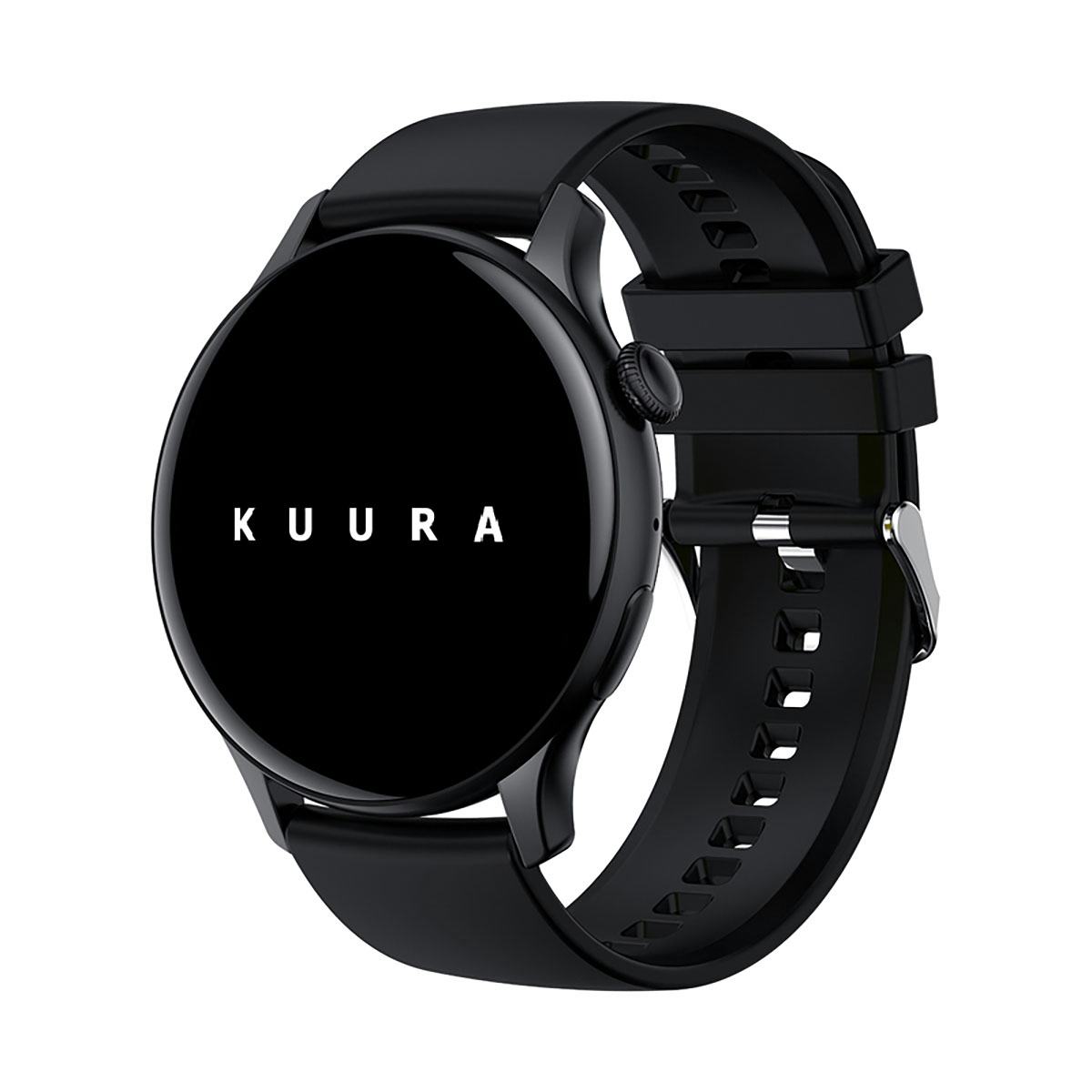 Smartwatch Kuura Function F7 V3 Svart Löparklocka med Pulsmätare