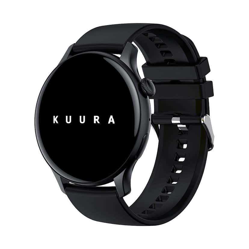 Smartwatch Kuura Function F7 V3 Svart Löparklocka med Pulsmätare