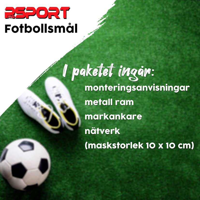 Fotbollsmål ProSport Robust med Ram i Stål 210x150x50 cm