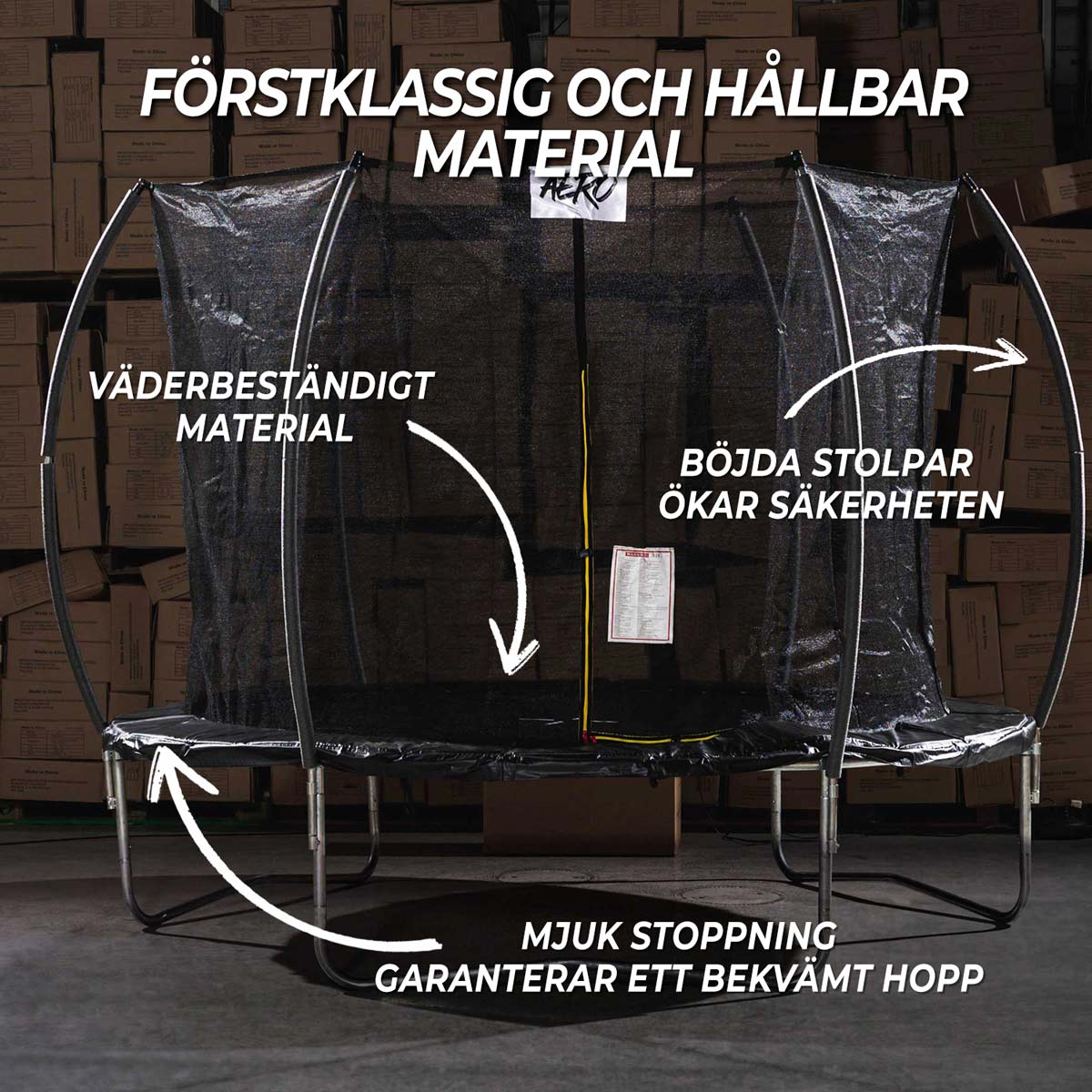 Studsmatta React Aero 488 cm