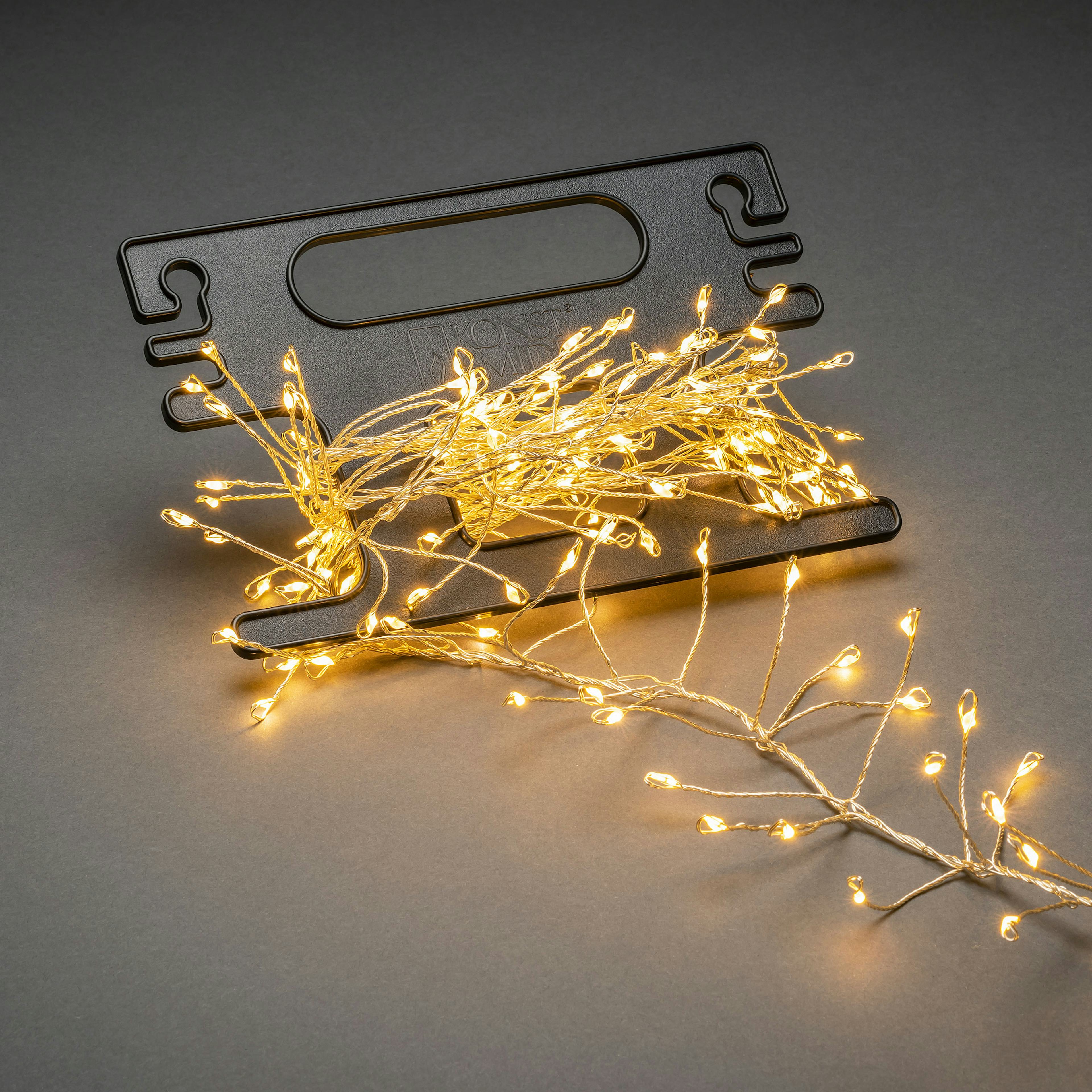 Ljusslinga Gnosjö Konstsmide Cluster Amber Micro-LED 3,6 m