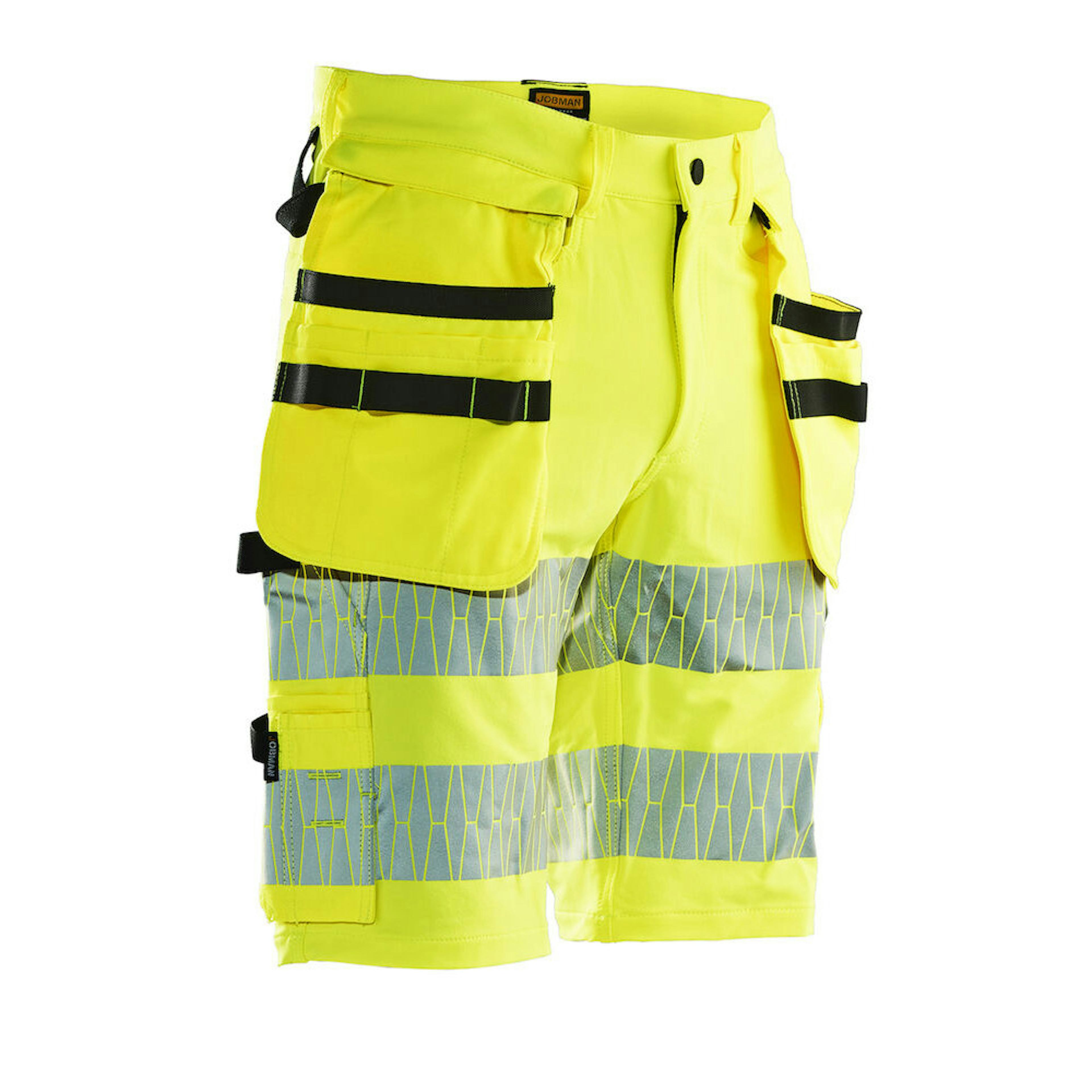 Hantverksshorts Jobman Stretch Varsel HV Gul