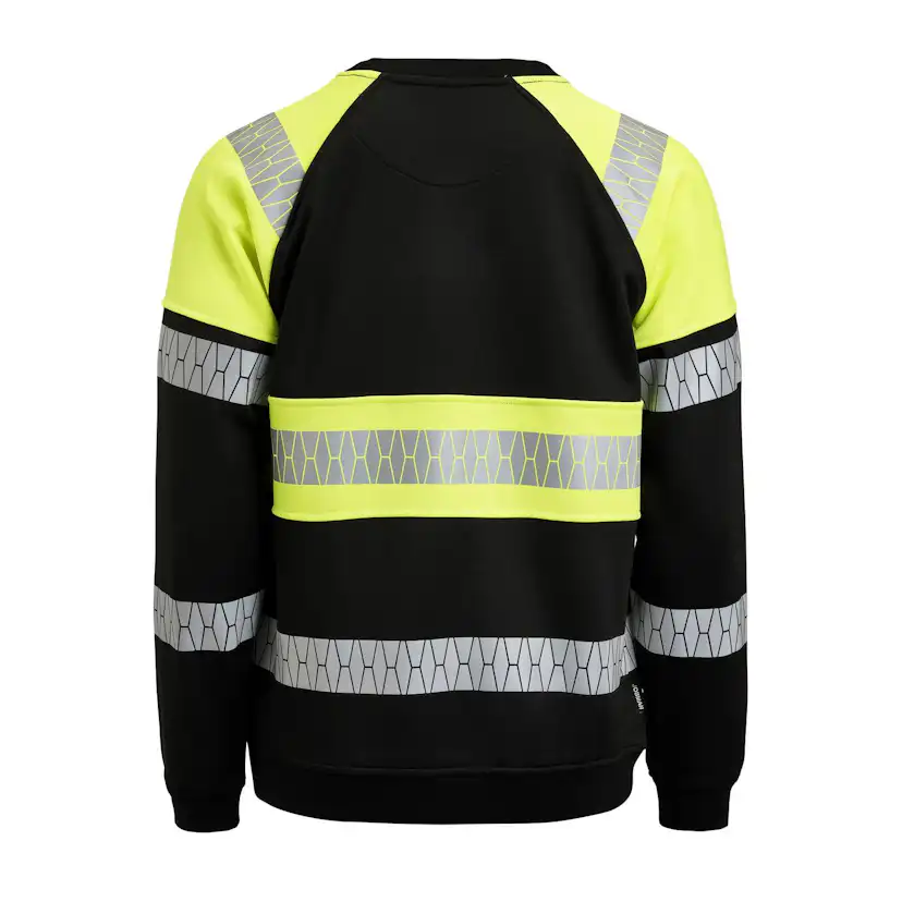 Sweatshirt Jobman Varsel Svart/Gul V