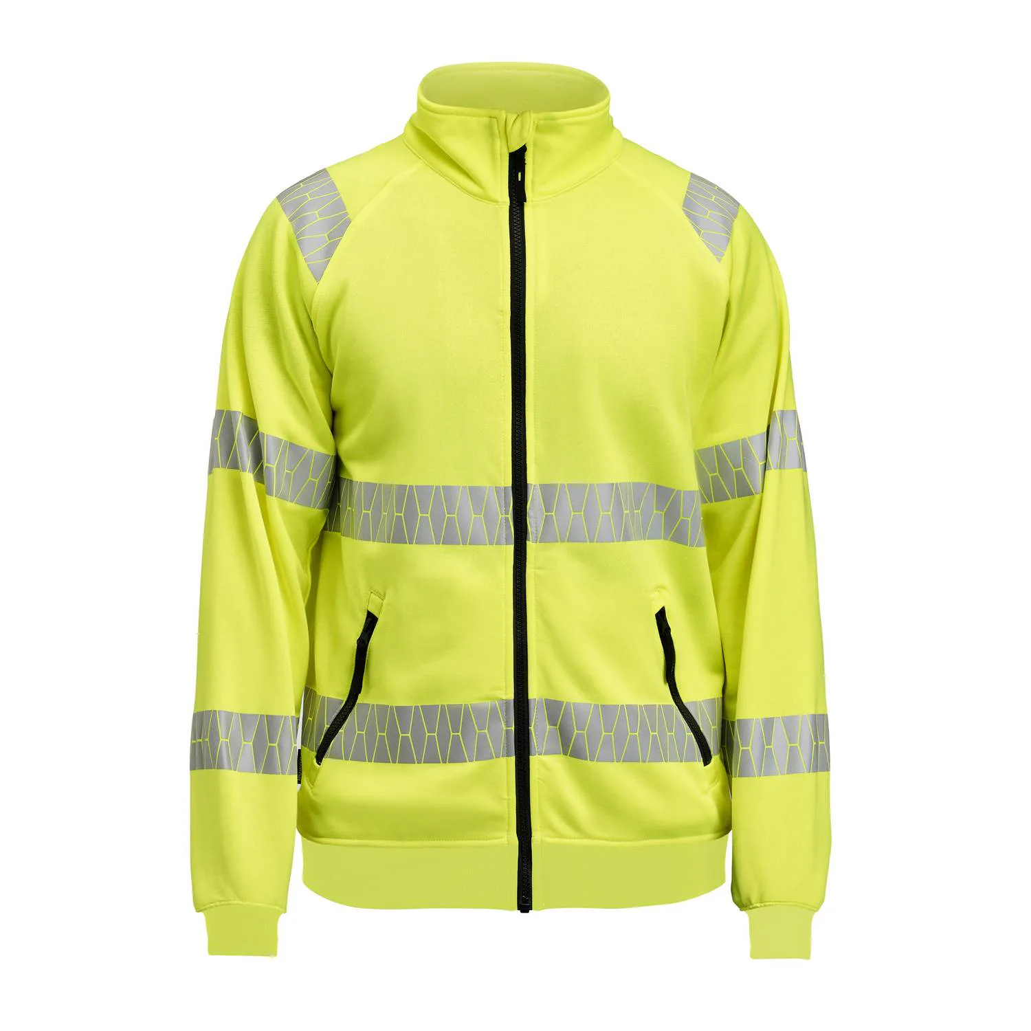 Sweatshirt Jobman Hel-Zip Varsel HV Gul