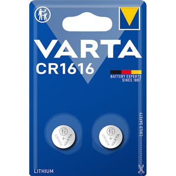 Batteri VARTA Litium CR1616 2-Pack
