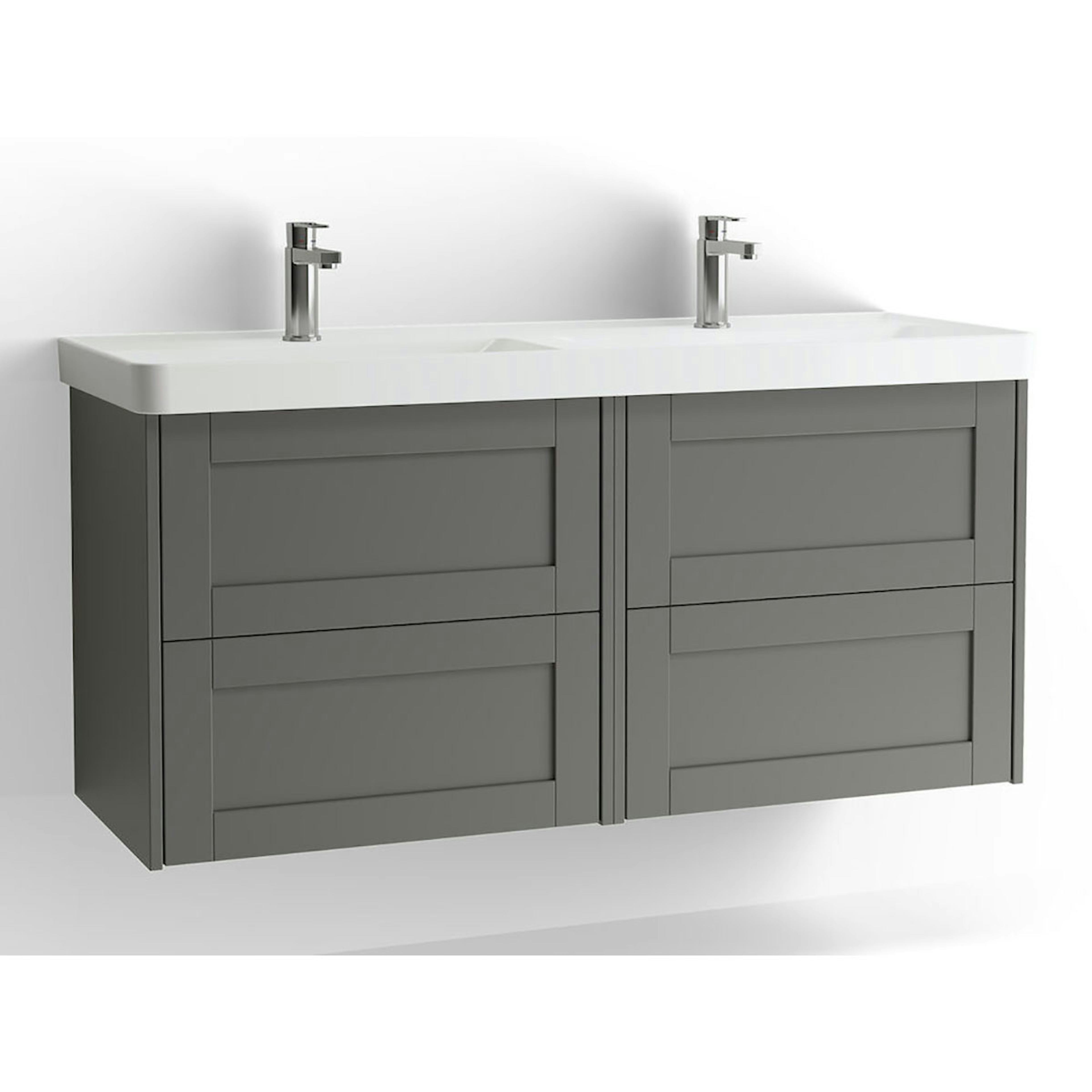 Tvättställsskåp Vedum Mezzo Frame 1200 Dubbel med 4 Lådor