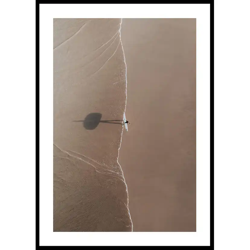 Poster Gallerix Surfer Drone View